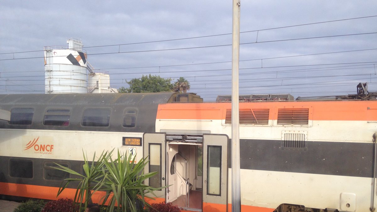 TNR regional train on the Casablanca-El Jadida line